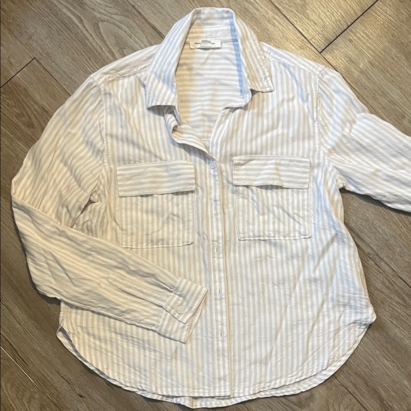 Striped Button-Up Shirt - Picture 4 of 8